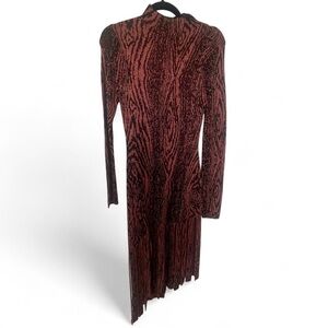 MISA Los Angeles Metallic Knit Dress — XS